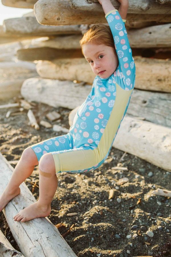Poppy Onesie Rash Guard - Sand Dollar For Discount - Image 3
