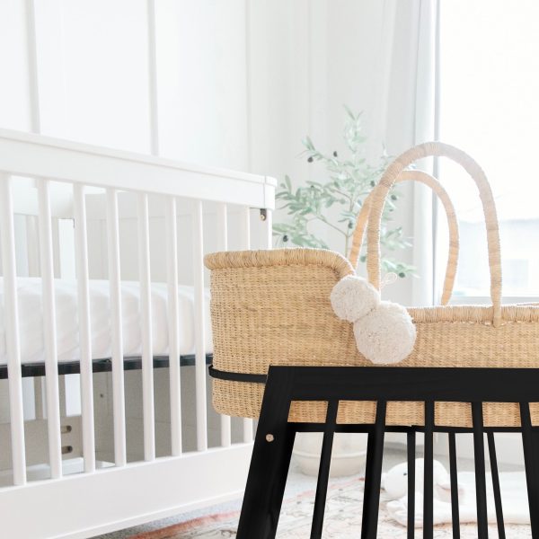 Modern Rocking Moses Bassinet Standwith brakeBlack For Discount - Image 2