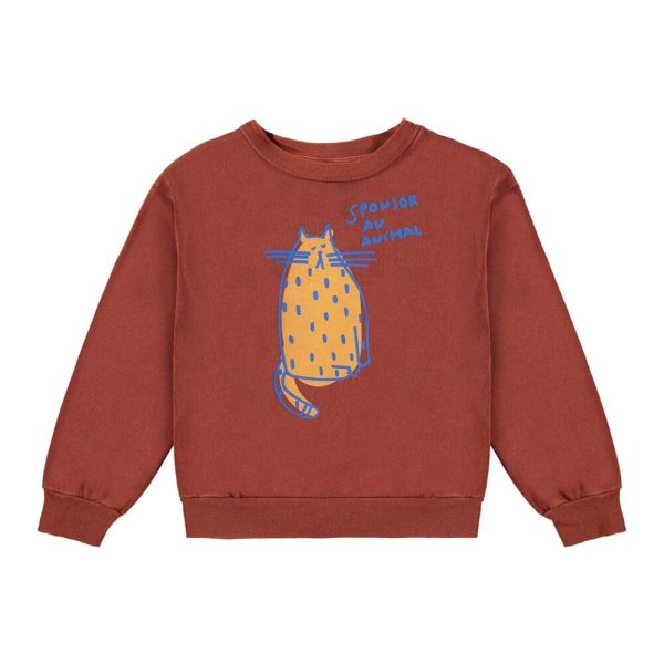 Sweatshirt Sponsor An Animal - Terracotta For Cheap