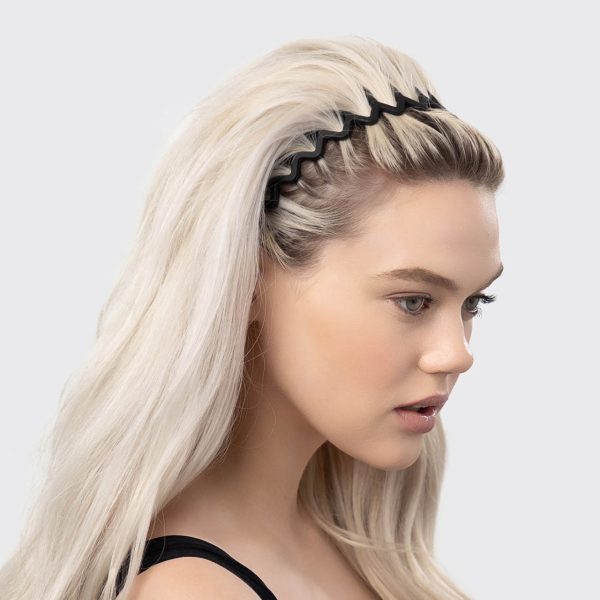 Zig Zag Headband 2pc - Black & Tort For Discount - Image 2