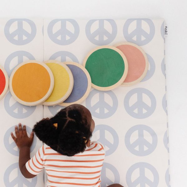 Peace Sign Vegan Leather Mat Sale - Image 4