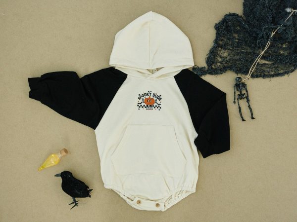 Spooky Dude Hooded Sweatshirt Romper Discount - Image 2