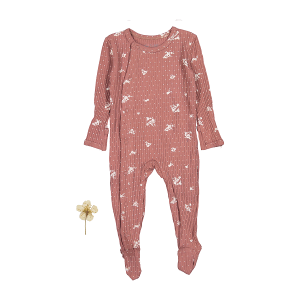 The Printed Snap Romper - Rosewood Floral For Cheap