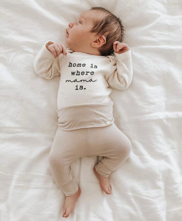 Home is Where Mama Is - Long Sleeve Organic Bodysuit Supply - Image 3