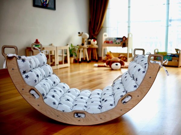 4 Pieces Set Climbing Triangle - Arch Rocker - XL Pillow and Ramp Fashion - Image 5