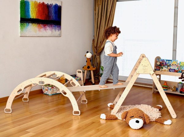 4 Pieces Set Climbing Triangle - Arch Rocker - XL Pillow and Ramp Fashion - Image 3
