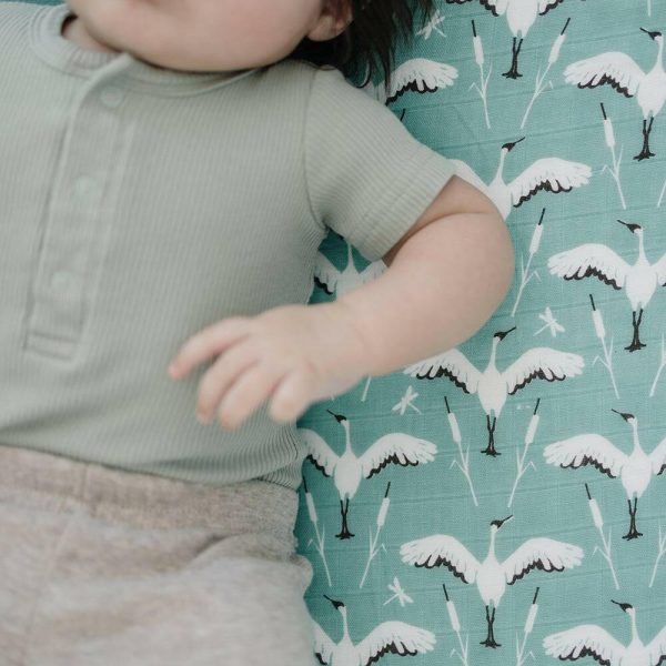 Crane Oh So Soft Muslin Crib Sheet on Sale - Image 3