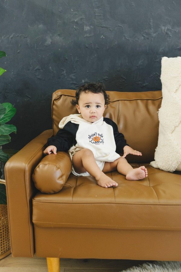 Spooky Dude Hooded Sweatshirt Romper Discount - Image 3