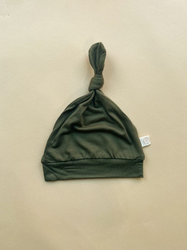 Top Knot Hat | Olive | Bamboo Online now