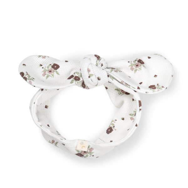 Organic Headwrap - Plum Ditsy For Cheap - Image 4