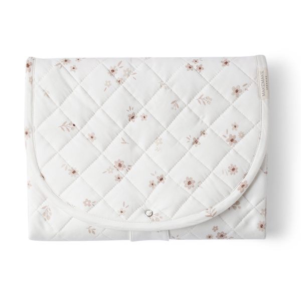 Organic Cotton Portable Changing Mat - Bloom on Sale