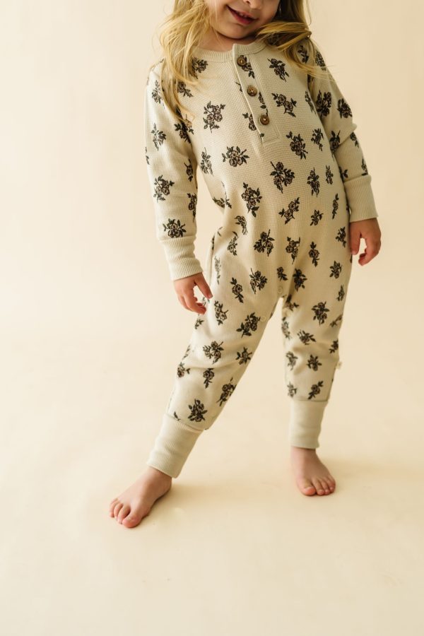Organic Button Romper - Posy Discount - Image 3