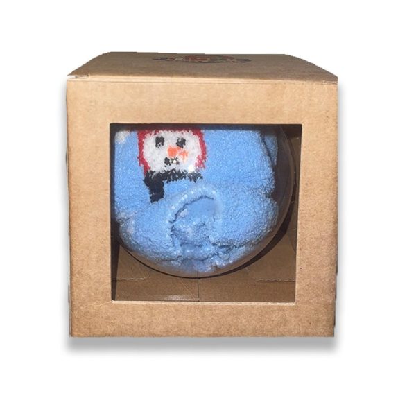 Cozy Snowman Fuzzy Sock Ornament Hot on Sale - Image 3