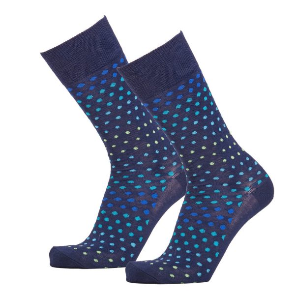 Variegated Dot Slack Socks Men s Crew Sock Sale - Image 2