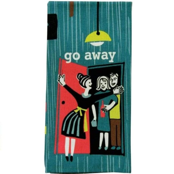Go Away Dish Towel For Sale
