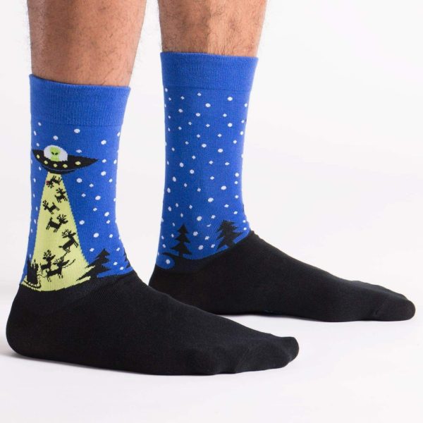 The Alien Who Stole Christmas Men s Crew Socks Fashion - Image 2